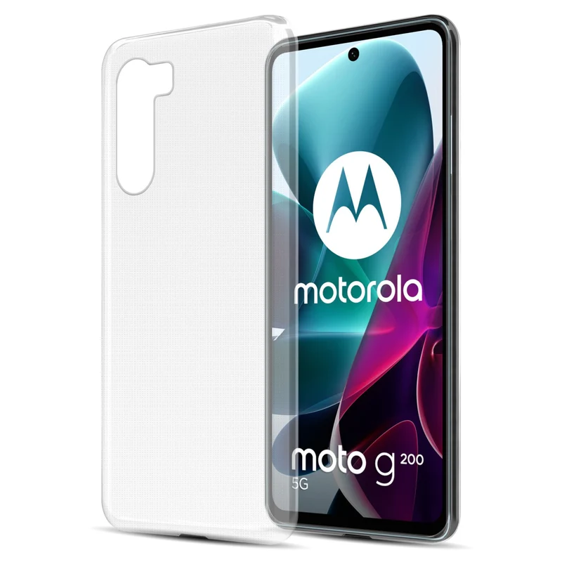 Cadorabo Hülle kompatibel mit Motorola MOTO G200 5G Schutzhülle aus flexiblem TPU Silikon