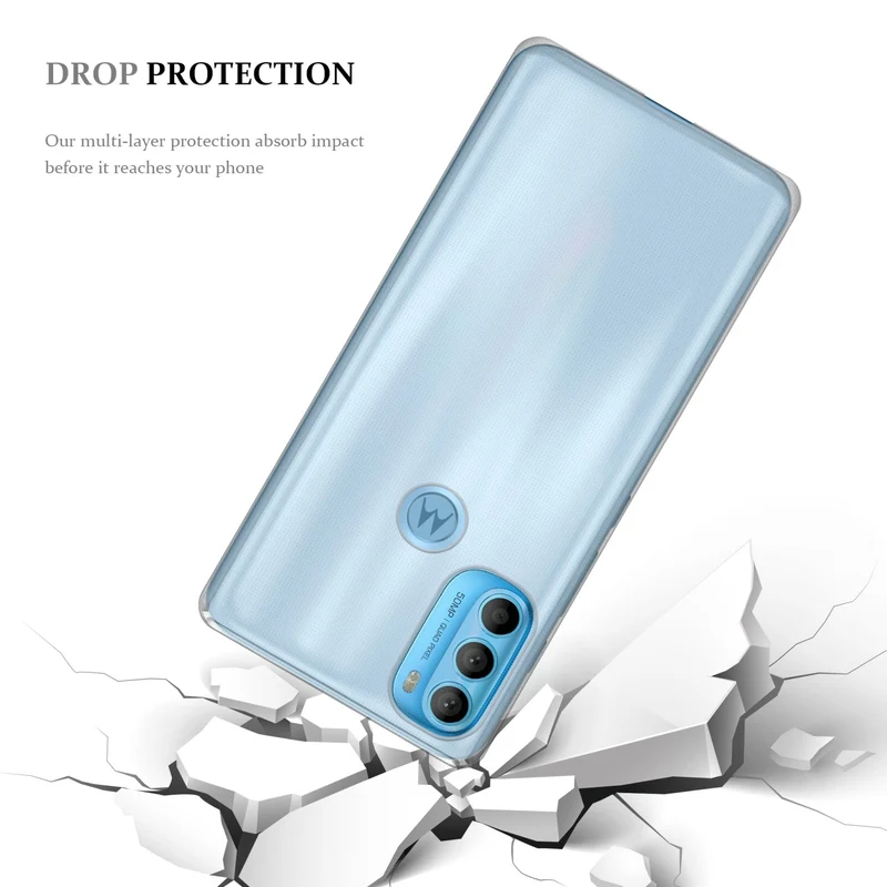 Cadorabo Hülle kompatibel mit Motorola MOTO G71 5G Schutzhülle aus flexiblem TPU Silikon