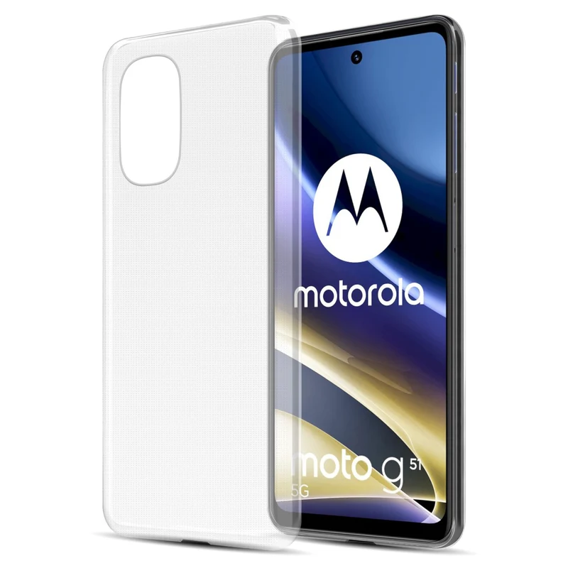 Cadorabo Hülle kompatibel mit Motorola MOTO G51 5G Schutzhülle aus flexiblem TPU Silikon