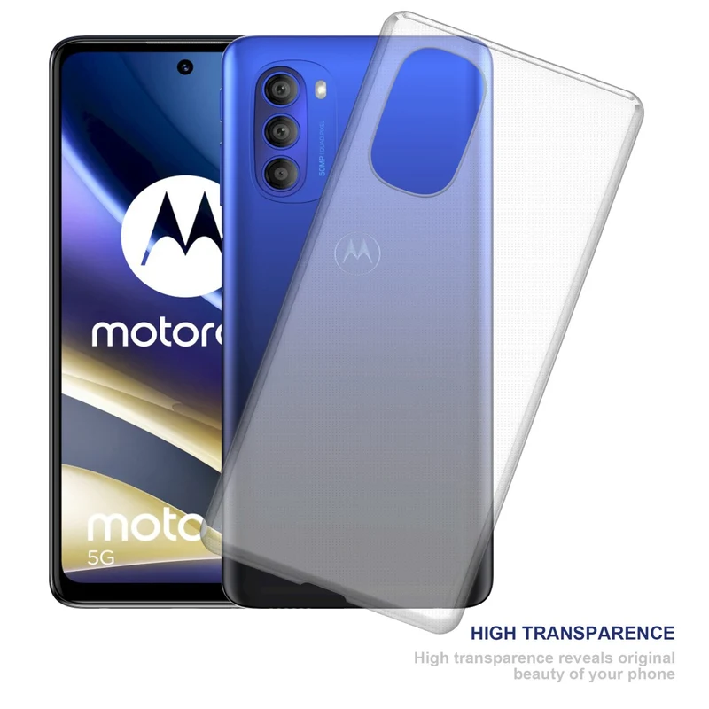 Cadorabo Hülle kompatibel mit Motorola MOTO G51 5G Schutzhülle aus flexiblem TPU Silikon