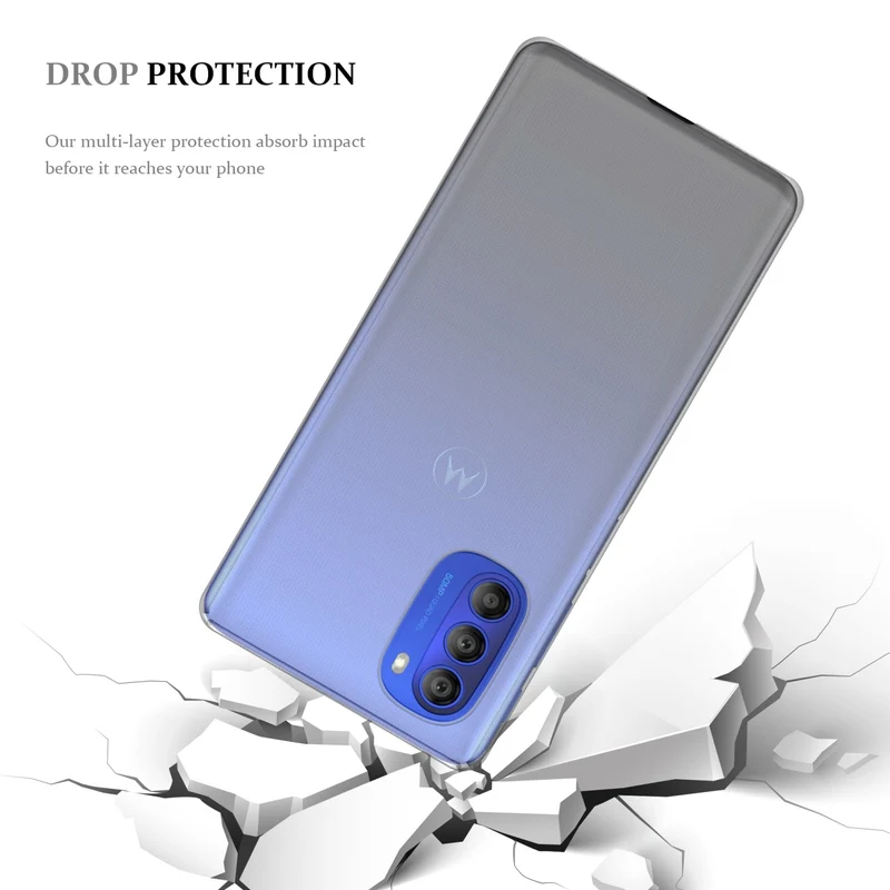 Cadorabo Hülle kompatibel mit Motorola MOTO G51 5G Schutzhülle aus flexiblem TPU Silikon