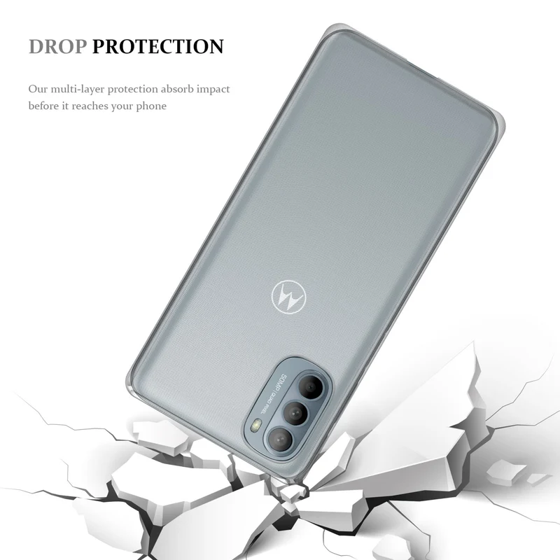 Cadorabo Hülle kompatibel mit Motorola MOTO G31 / G41 Schutzhülle aus flexiblem TPU Silikon