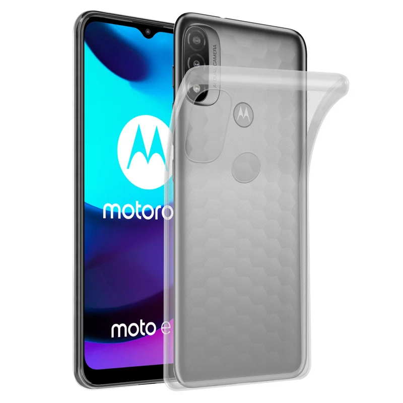 Cadorabo Hülle kompatibel mit Motorola MOTO E20 / E30 / E40 Schutzhülle aus flexiblem TPU Silikon