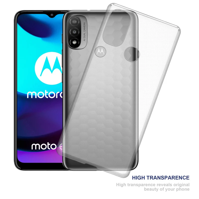 Cadorabo Hülle kompatibel mit Motorola MOTO E20 / E30 / E40 Schutzhülle aus flexiblem TPU Silikon