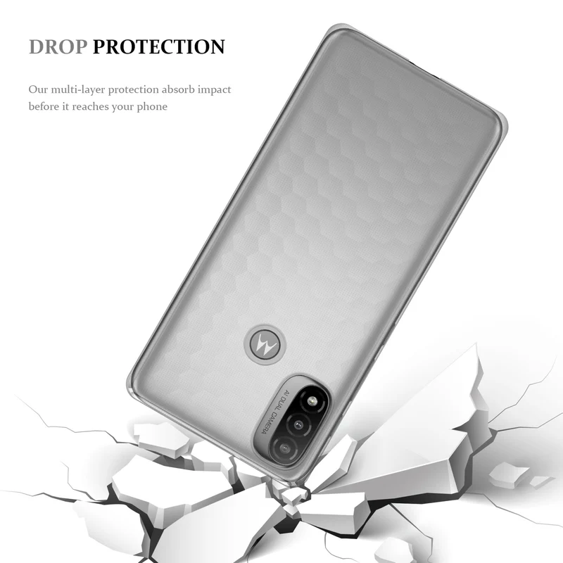 Cadorabo Hülle kompatibel mit Motorola MOTO E20 / E30 / E40 Schutzhülle aus flexiblem TPU Silikon