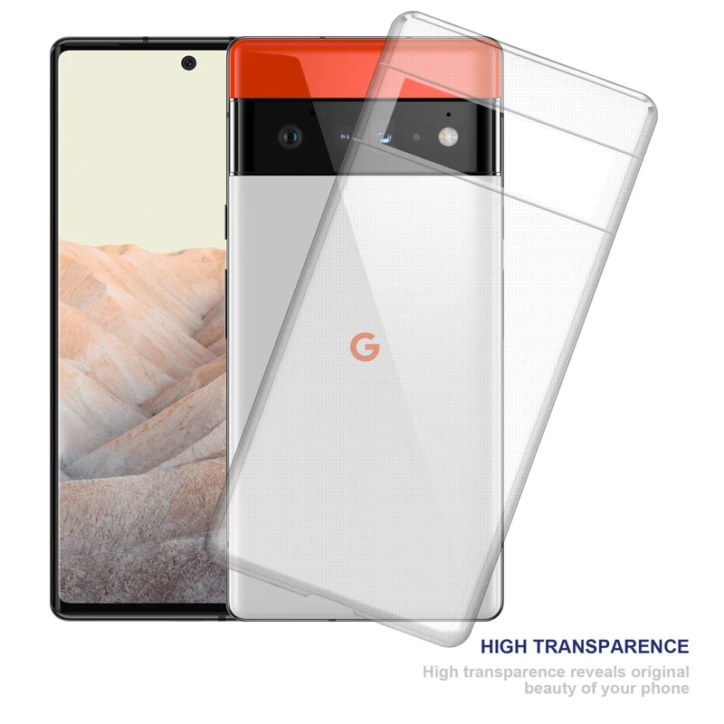 Cadorabo Hülle kompatibel mit Google PIXEL 6 PRO Schutzhülle aus flexiblem TPU Silikon