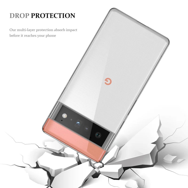 Cadorabo Hülle kompatibel mit Google PIXEL 6 PRO Schutzhülle aus flexiblem TPU Silikon
