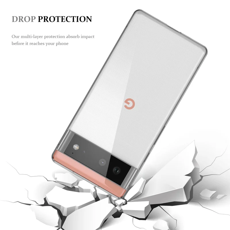 Cadorabo Hülle kompatibel mit Google PIXEL 6 Schutzhülle aus flexiblem TPU Silikon