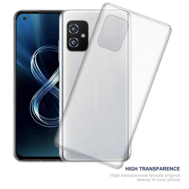 Cadorabo Hülle kompatibel mit Asus ZenFone 8 Schutzhülle aus flexiblem TPU Silikon