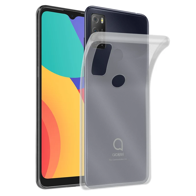 Cadorabo Hülle kompatibel mit Alcatel 1S 2021 / 3L 2021 Schutzhülle aus flexiblem TPU Silikon