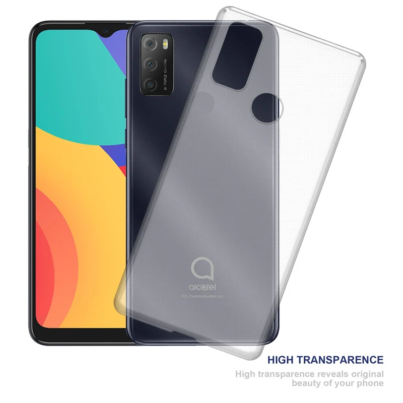 Cadorabo Hülle kompatibel mit Alcatel 1S 2021 / 3L 2021 Schutzhülle aus flexiblem TPU Silikon