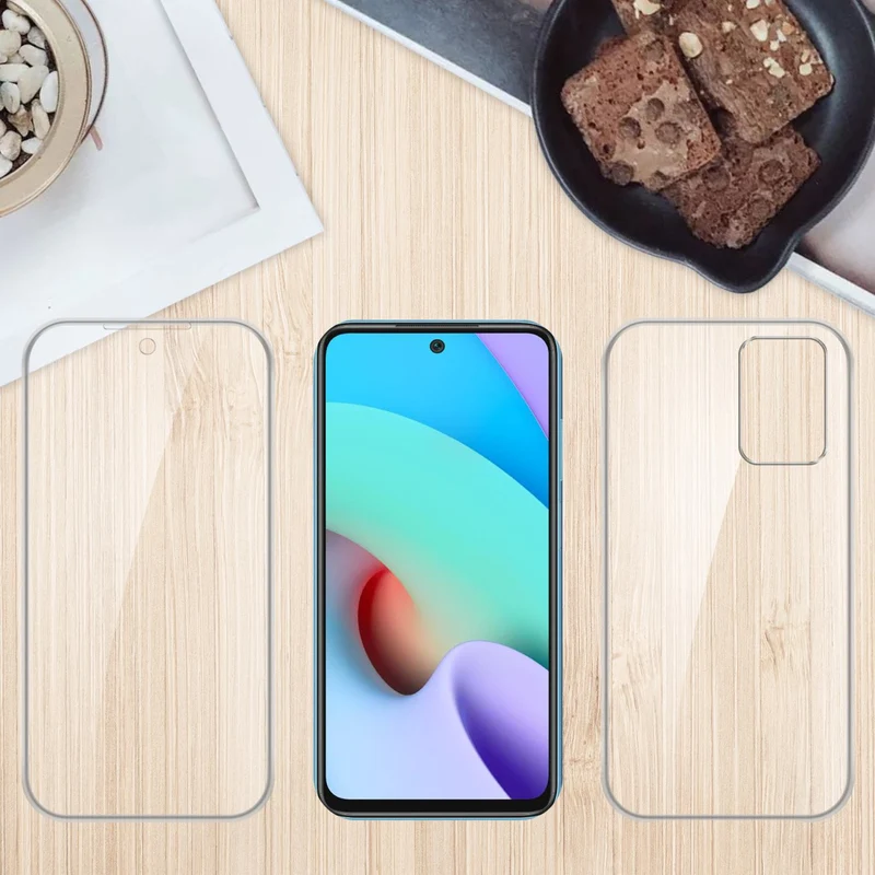 Cadorabo Hülle kompatibel mit Xiaomi RedMi 10 360? Full Body Schutzhülle - Front- und Rückenschutz, Rundumschutz mit Displayschutz