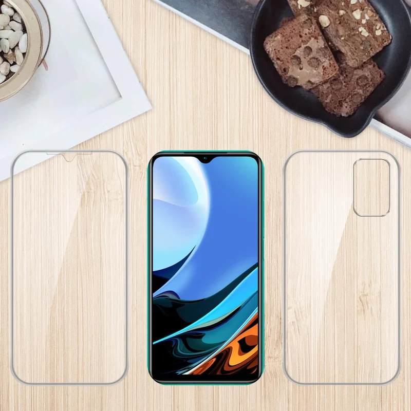 Cadorabo Hülle kompatibel mit Xiaomi RedMi 9T 360? Full Body Schutzhülle - Front- und Rückenschutz, Rundumschutz mit Displayschutz