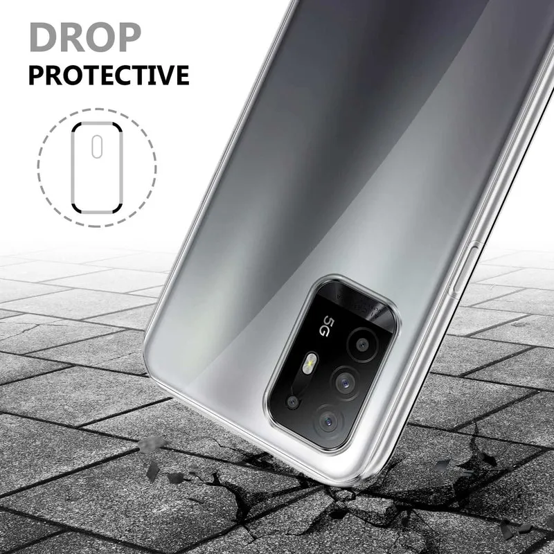 Cadorabo Hülle kompatibel mit Oppo A94 5G 360? Full Body Schutzhülle - Front- und Rückenschutz, Rundumschutz mit Displayschutz