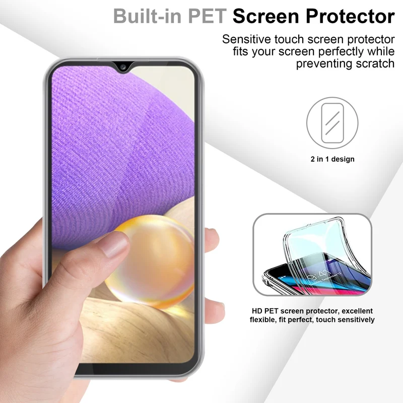 Cadorabo Hülle kompatibel mit Samsung Galaxy A33 5G 360? Full Body Schutzhülle - Front- und Rückenschutz, Rundumschutz mit Displayschutz