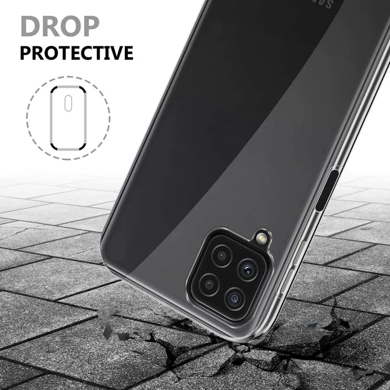 Cadorabo Hülle kompatibel mit Samsung Galaxy A22 4G / M22 / M32 4G 360? Full Body Schutzhülle - Front- und Rückenschutz, Rundumschutz mit Displayschutz