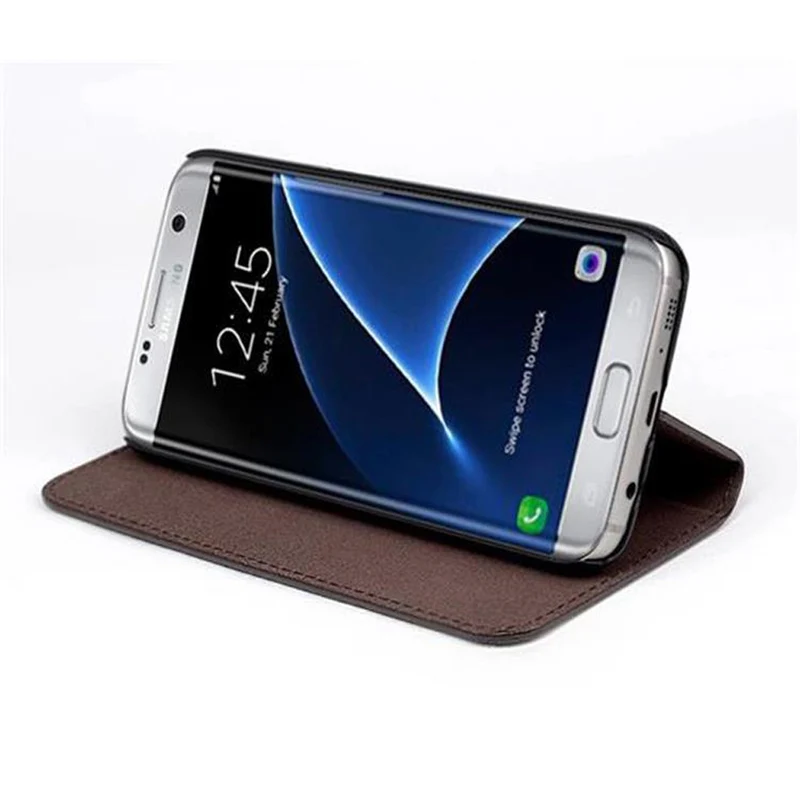 Cadorabo Hülle kompatibel mit Samsung Galaxy S7 Schutzhülle mit unsichtbarem Magnetverschluss und Standfunktion