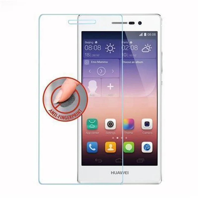 Cadorabo Panzer Folie kompatibel mit Huawei ASCEND P7 - Schutzfolie Gehärtetes (Tempered) Display-Schutzglas in 9H Härte mit 3D Touch Kompatibilität