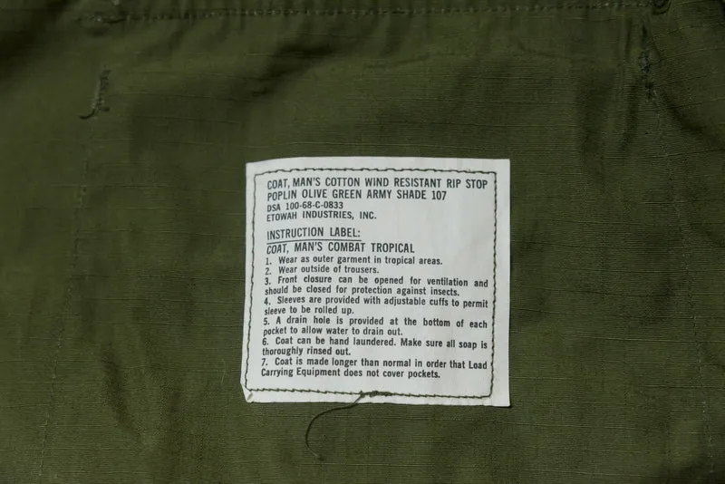 Dschungeljacke 3. Typ Ripstop – 1968 Vietnam