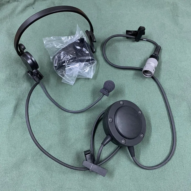Thales PRC Radio Tactical Headset mit U-229 Stecker und PTT Mbitr