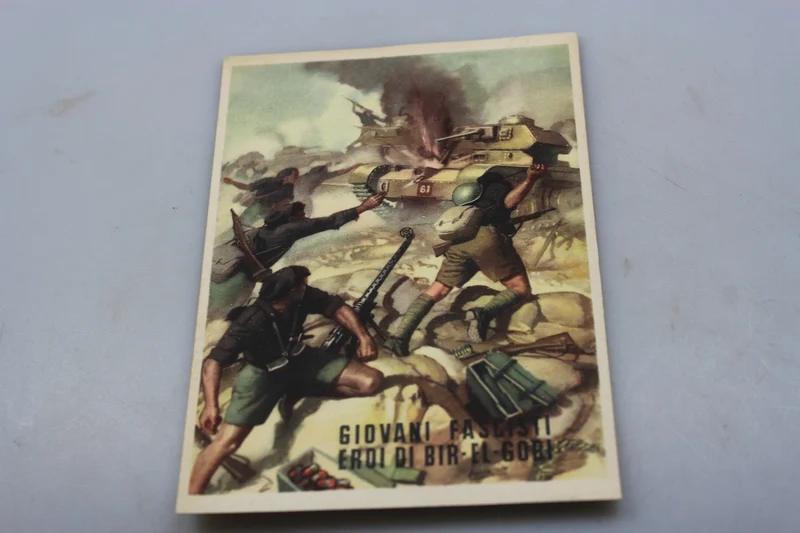 Postkarte „Junge faschistische Helden von Bir el Gobi“