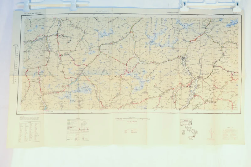 "Straßenkarte Italien" Südtirol - 1943