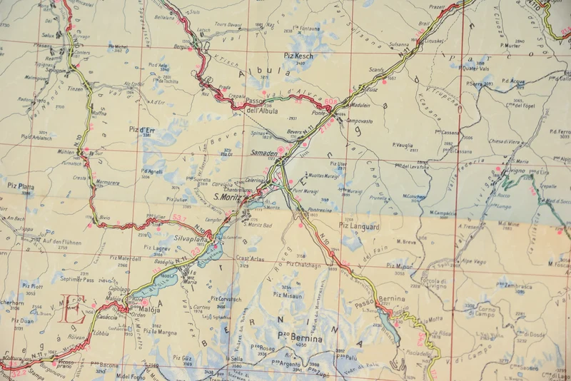 "Straßenkarte Italien" Südtirol - 1943
