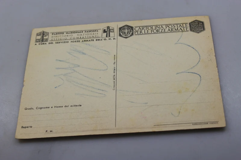 Antibolschewistische PNF-Postkarte