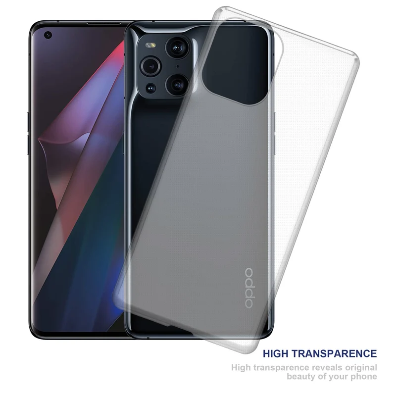 Cadorabo Hülle kompatibel mit Oppo FIND X3 PRO Schutzhülle aus flexiblem TPU Silikon
