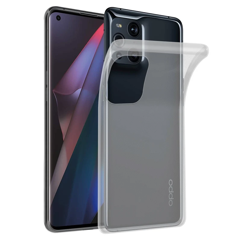 Cadorabo Hülle kompatibel mit Oppo FIND X3 PRO Schutzhülle aus flexiblem TPU Silikon