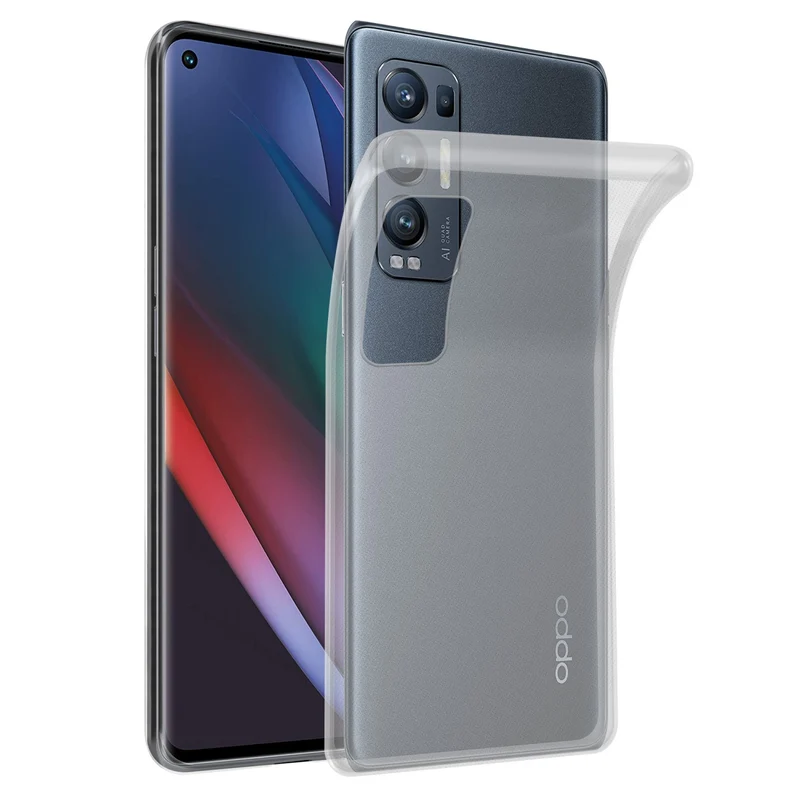Cadorabo Hülle kompatibel mit Oppo FIND X3 NEO Schutzhülle aus flexiblem TPU Silikon
