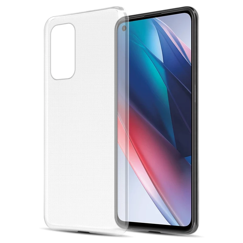 Cadorabo Hülle kompatibel mit Oppo FIND X3 LITE Schutzhülle aus flexiblem TPU Silikon