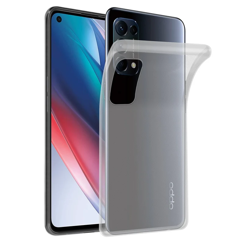 Cadorabo Hülle kompatibel mit Oppo FIND X3 LITE Schutzhülle aus flexiblem TPU Silikon
