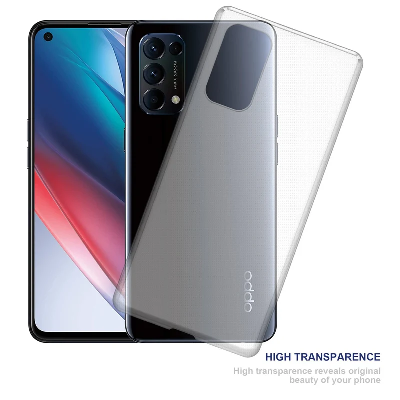 Cadorabo Hülle kompatibel mit Oppo FIND X3 LITE Schutzhülle aus flexiblem TPU Silikon
