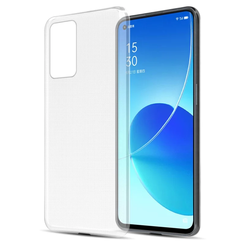 Cadorabo Hülle kompatibel mit Oppo Reno6 5G Schutzhülle aus flexiblem TPU Silikon