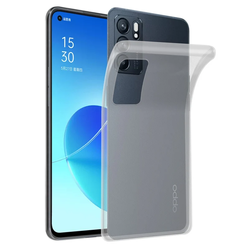 Cadorabo Hülle kompatibel mit Oppo Reno6 5G Schutzhülle aus flexiblem TPU Silikon