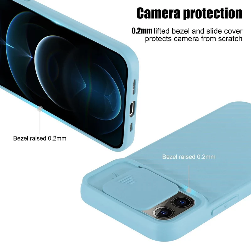 Cadorabo Hülle kompatibel mit Apple iPhone 13 PRO MAX Schutzhülle aus flexiblem TPU Silikon und mit Kameraschutz