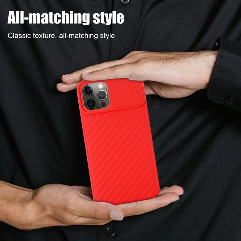 Cadorabo Hülle kompatibel mit Apple iPhone 13 PRO MAX Schutzhülle aus flexiblem TPU Silikon und mit Kameraschutz