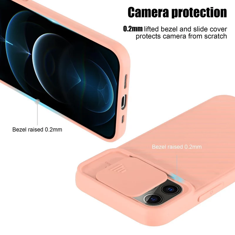 Cadorabo Hülle kompatibel mit Apple iPhone 13 PRO MAX Schutzhülle aus flexiblem TPU Silikon und mit Kameraschutz