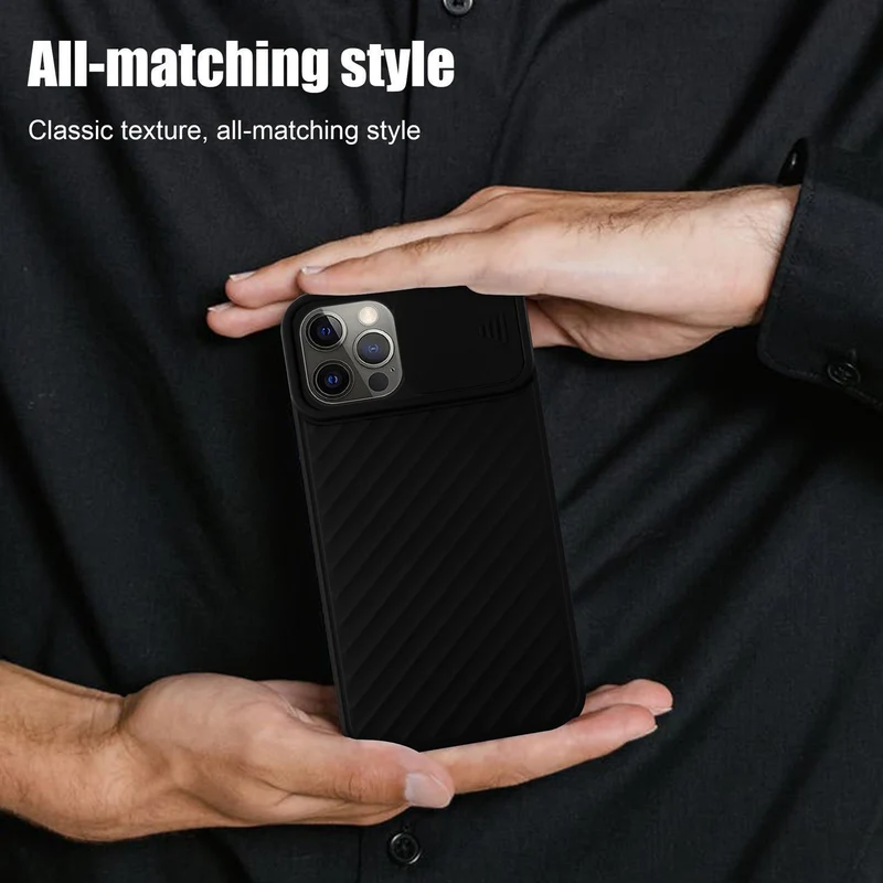 Cadorabo Hülle kompatibel mit Apple iPhone 13 PRO MAX Schutzhülle aus flexiblem TPU Silikon und mit Kameraschutz