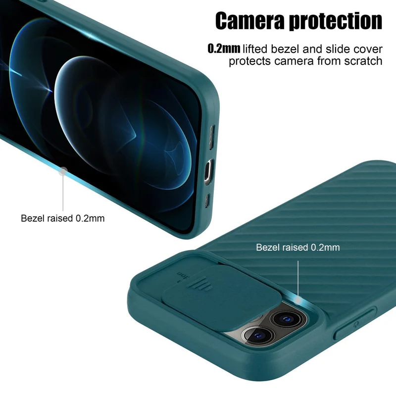 Cadorabo Hülle kompatibel mit Apple iPhone 13 PRO Schutzhülle aus flexiblem TPU Silikon und mit Kameraschutz