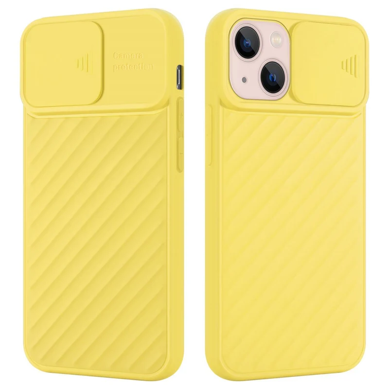 Cadorabo Hülle kompatibel mit Apple iPhone 13 MINI Schutzhülle aus flexiblem TPU Silikon und mit Kameraschutz