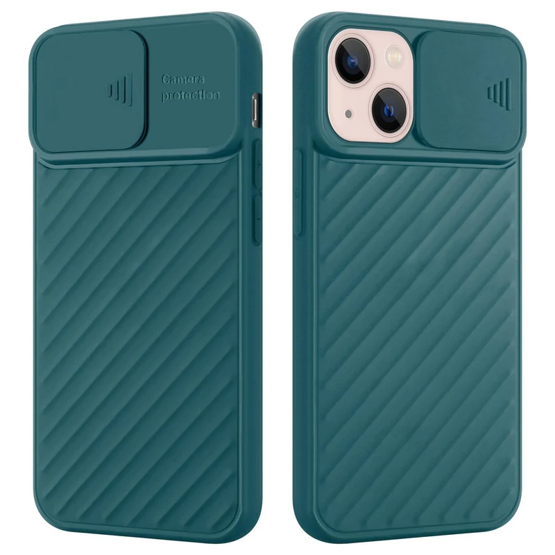 Cadorabo Hülle kompatibel mit Apple iPhone 13 MINI Schutzhülle aus flexiblem TPU Silikon und mit Kameraschutz