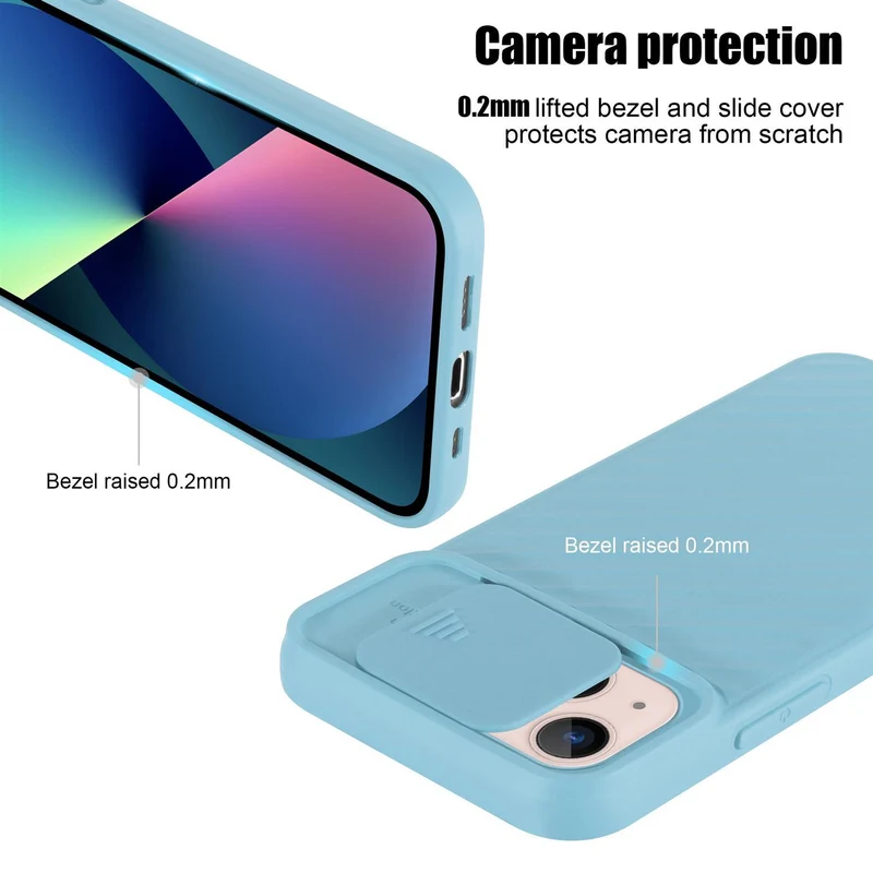 Cadorabo Hülle kompatibel mit Apple iPhone 13 MINI Schutzhülle aus flexiblem TPU Silikon und mit Kameraschutz