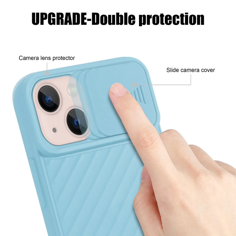 Cadorabo Hülle kompatibel mit Apple iPhone 13 MINI Schutzhülle aus flexiblem TPU Silikon und mit Kameraschutz