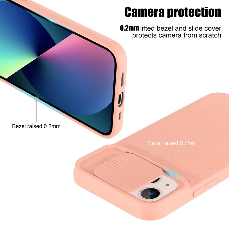 Cadorabo Hülle kompatibel mit Apple iPhone 13 MINI Schutzhülle aus flexiblem TPU Silikon und mit Kameraschutz