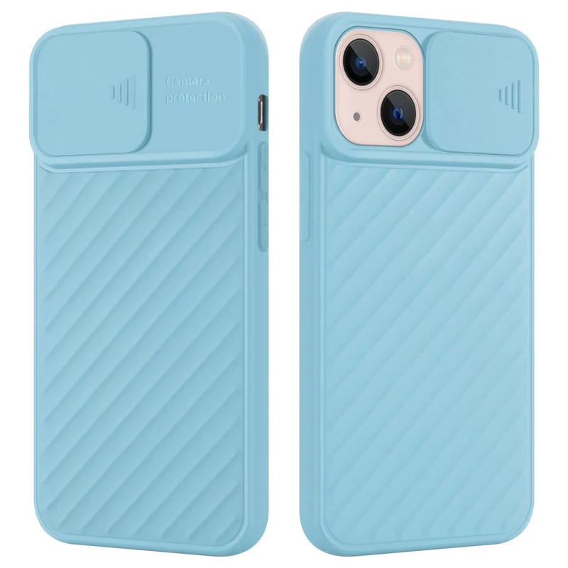 Cadorabo Hülle kompatibel mit Apple iPhone 13 Schutzhülle aus flexiblem TPU Silikon und mit Kameraschutz
