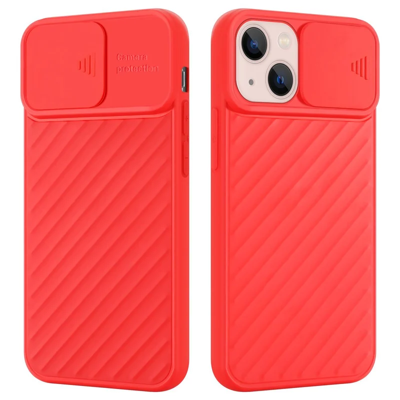 Cadorabo Hülle kompatibel mit Apple iPhone 13 Schutzhülle aus flexiblem TPU Silikon und mit Kameraschutz