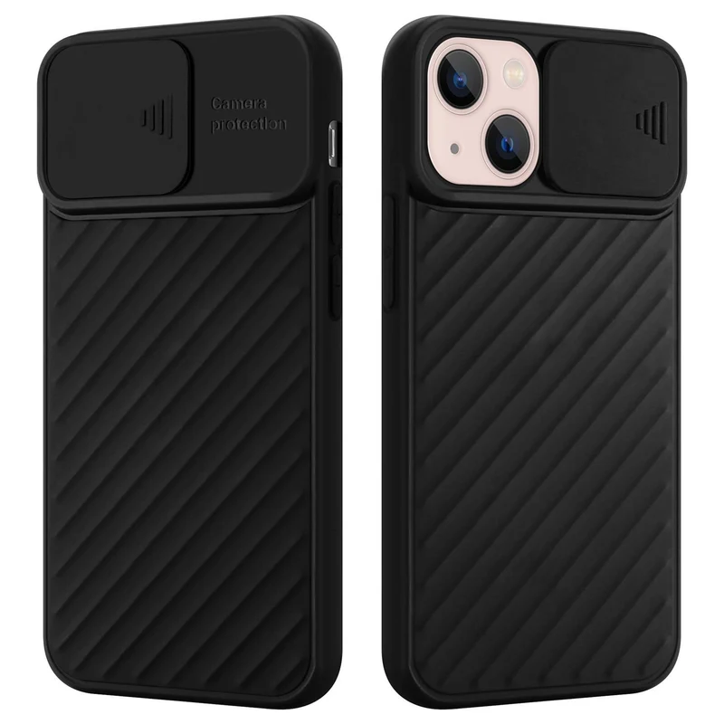 Cadorabo Hülle kompatibel mit Apple iPhone 13 Schutzhülle aus flexiblem TPU Silikon und mit Kameraschutz