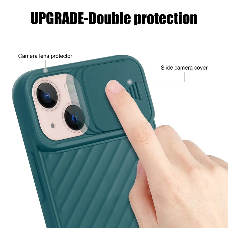 Cadorabo Hülle kompatibel mit Apple iPhone 13 Schutzhülle aus flexiblem TPU Silikon und mit Kameraschutz